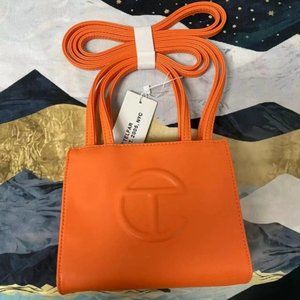 🎃✨✨ Telfar Shopping Bag Small Orange 🎃✨✨